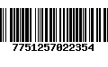 Código de Barras 7751257022354