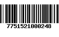 Código de Barras 7751521000248