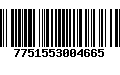 Código de Barras 7751553004665