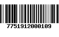 Código de Barras 7751912000109