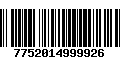 Código de Barras 7752014999926