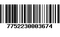 Código de Barras 7752230003674