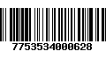 Código de Barras 7753534000628