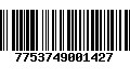 Código de Barras 7753749001427