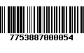 Código de Barras 7753887000054