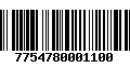 Código de Barras 7754780001100