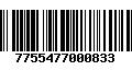 Código de Barras 7755477000833