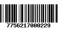 Código de Barras 7756217000229