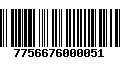 Código de Barras 7756676000051