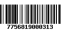 Código de Barras 7756819000313