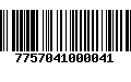 Código de Barras 7757041000041