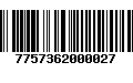 Código de Barras 7757362000027