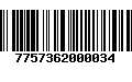 Código de Barras 7757362000034