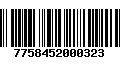 Código de Barras 7758452000323