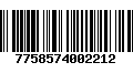 Código de Barras 7758574002212