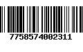 Código de Barras 7758574002311