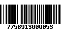 Código de Barras 7758913000053