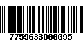 Código de Barras 7759633000095