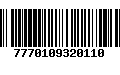 Código de Barras 7770109320110