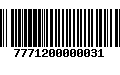 Código de Barras 7771200000031