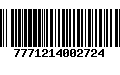 Código de Barras 7771214002724