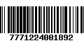 Código de Barras 7771224001892