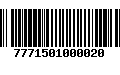 Código de Barras 7771501000020