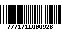 Código de Barras 7771711000926