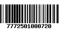 Código de Barras 7772501000720