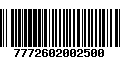 Código de Barras 7772602002500