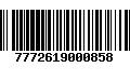 Código de Barras 7772619000858