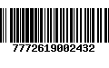 Código de Barras 7772619002432