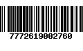 Código de Barras 7772619002760