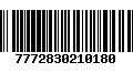 Código de Barras 7772830210180