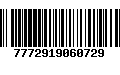 Código de Barras 7772919060729