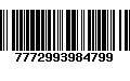 Código de Barras 7772993984799