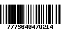 Código de Barras 7773640470214