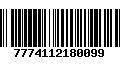 Código de Barras 7774112180099