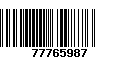 Código de Barras 77765987