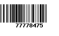 Código de Barras 77778475