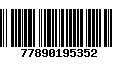 Código de Barras 77890195352