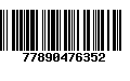 Código de Barras 77890476352