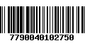 Código de Barras 7790040102750