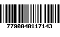 Código de Barras 7790040117143