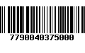 Código de Barras 7790040375000