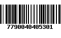 Código de Barras 7790040405301