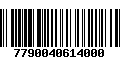 Código de Barras 7790040614000