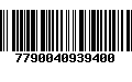 Código de Barras 7790040939400