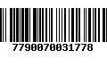 Código de Barras 7790070031778