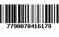 Código de Barras 7790070416179